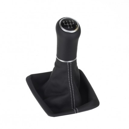 Seat Leon 3 Typ 5F pomello del cambio Alcantara pelle cuffia