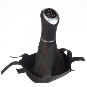 ict pomo de la palanca de cambios con costuras rojas Honda CR-V 3./4. Generation