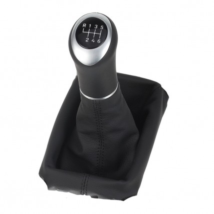 ict pomello del cambio con cuciture nere Mazda 3 BK