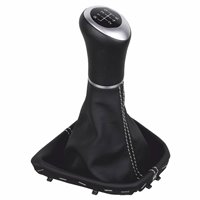 ict pomello del cambio con cuciture grigie VW Caddy Typ 2K 2C