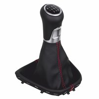 ict Schaltknauf mit rote Naht VW Caddy Typ 2K 2C