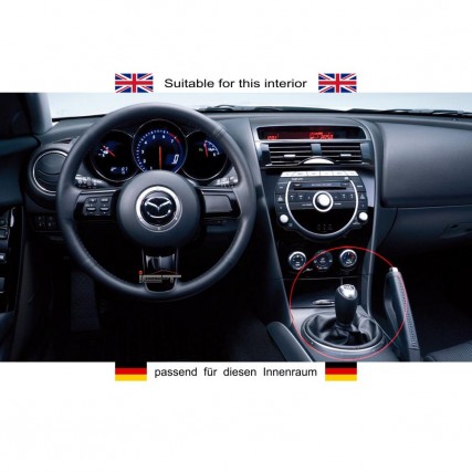 Schaltknauf Schaltsack Mazda RX 8 leder schaltmanschette Schaltknauf Schaltsack Mazda RX 8 leder schaltmanschette