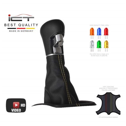 Renault Megane III 3 Schaltknauf Schaltsack leder schaltmanschette mit rahmen