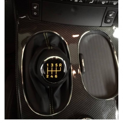 ict Schaltknauf mit graue Naht Chevrolet Corvette C5 C6