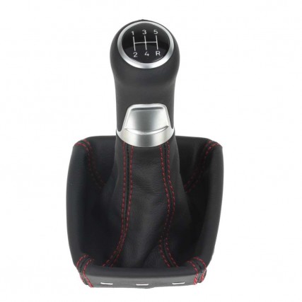 ict pomello del cambio con cuciture rosse Audi A4 B6 B7 Typ 8E 8H (2001-2008)
