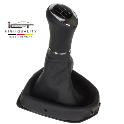 ict pomo de la palanca de cambios con costuras grises Peugeot 307