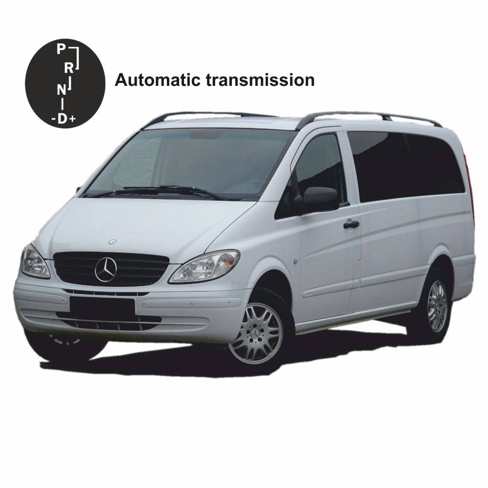 Custom Black Stitch Leather Gear Gaiter For Mercedes W639 Vito / Viano (2004-2009) By Aforce Auto