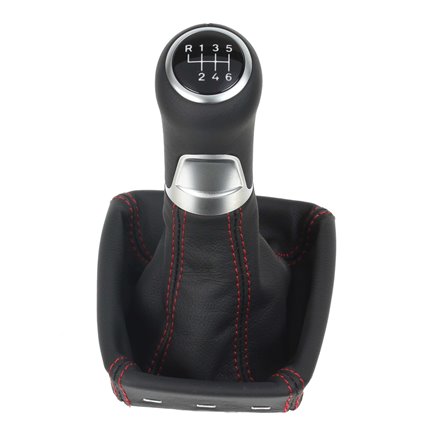 Seat Ibiza Cordoba Typ 6K Facelift  pomo de la palanca de cambios Alcantara cuero funda