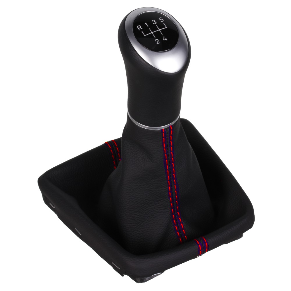 Seat Ibiza Cordoba Typ 6L pomello del cambio Alcantara pelle cuffia