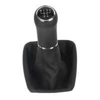 Skoda Fabia Roomster 6Y manopla de câmbio de couro coifa com moldura de montagem