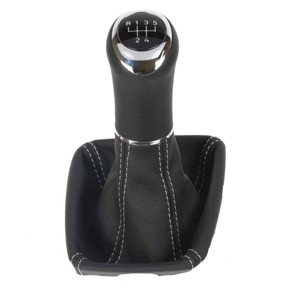 Skoda Fabia Roomster 6Y pomello del cambio Alcantara pelle cuffia