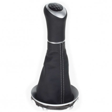 ict pomello del cambio con cuciture grigie MINI R55 R56 R57 R58 R59