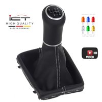 Audi Q5 8R Schaltknauf Schaltsack leder schaltmanschette mit rahmen